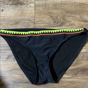 black swimsuit bottoms